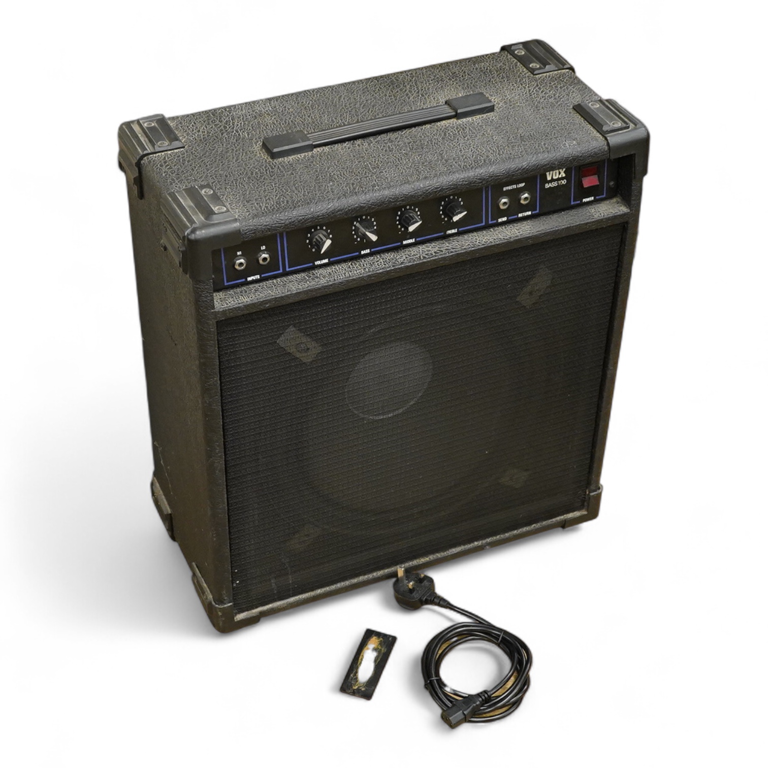 A mid-1980s Vox 100w bass combo amplifier, 58cm high